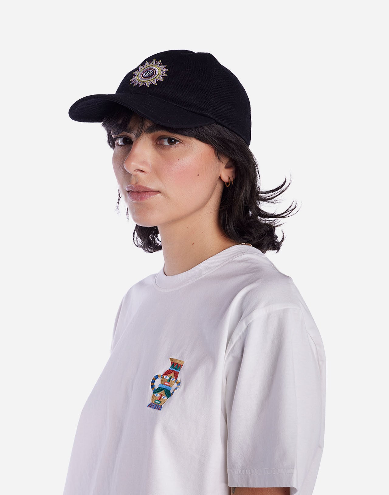 Casquette Six Panel Sun King denim noir