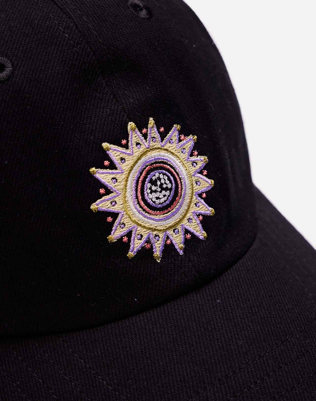 Casquette Six Panel Sun King denim noir