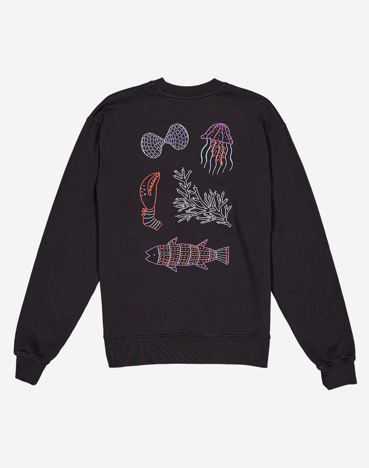 Sweat Falmouth noir carbone