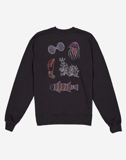 Sweat Falmouth noir carbone