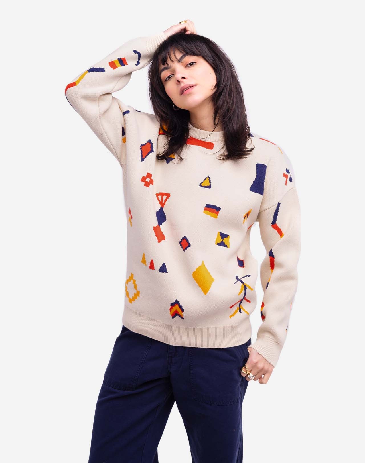 Pull Azilal écru