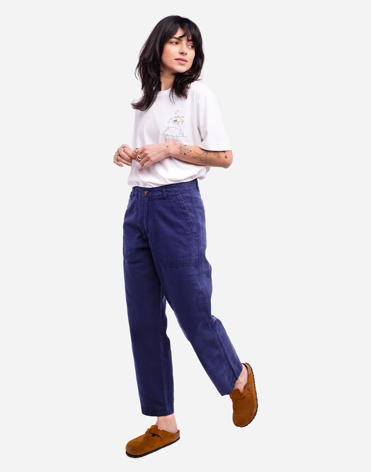 Pantalon Gamal bleu outremer