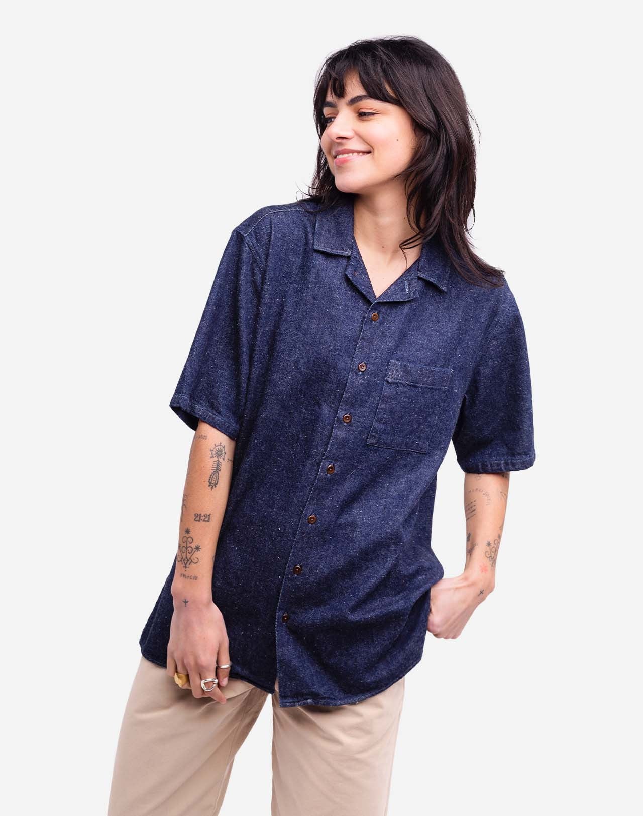 Chemisette Aloha Guala denim foncé