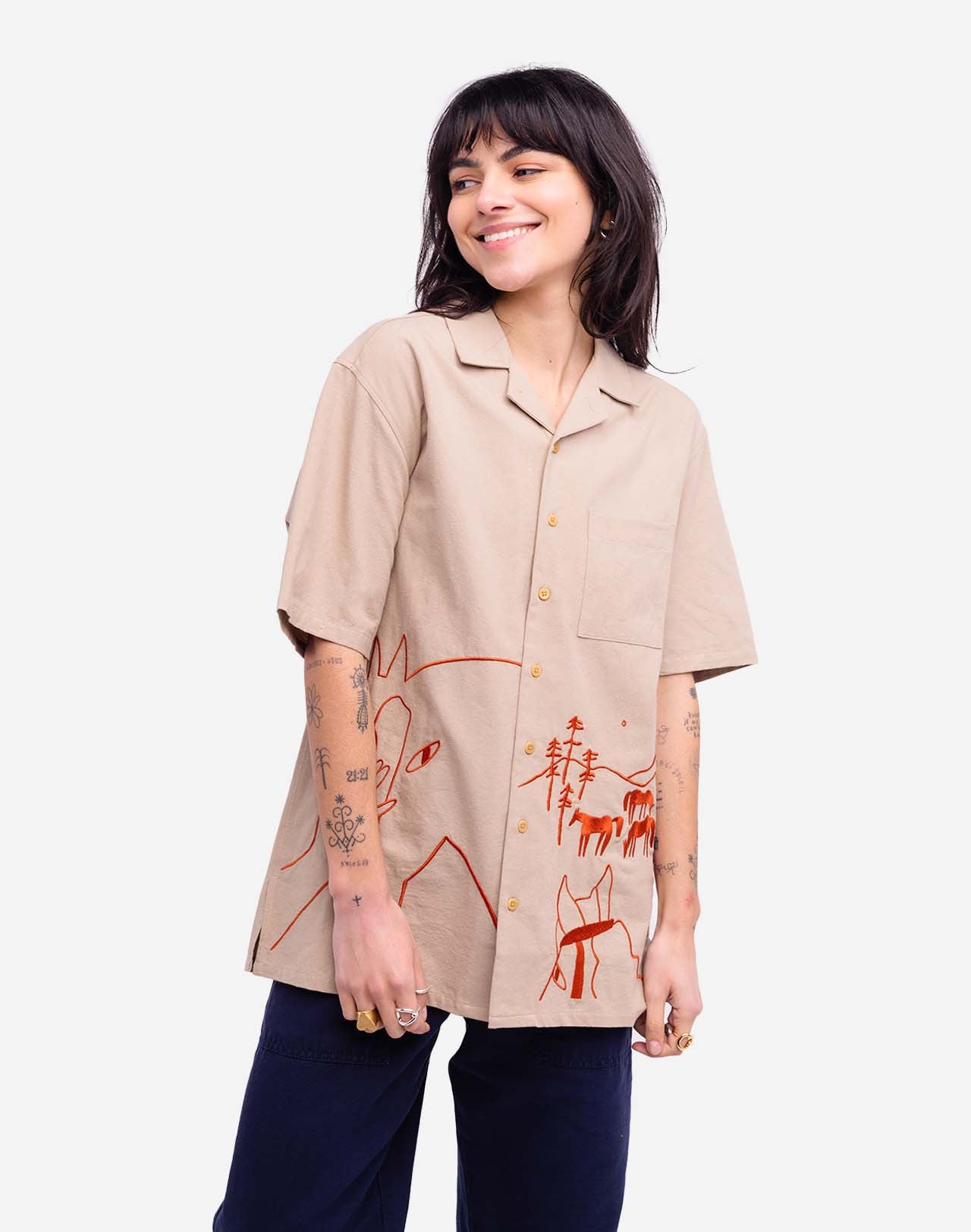 Chemisette Aloha Hestur beige