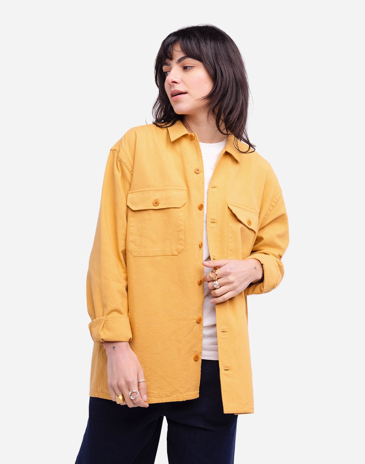 Chemise Decré Manteca ocre