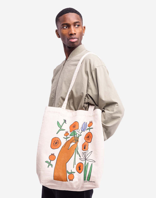 Totebag Toto Poppies écru naturel