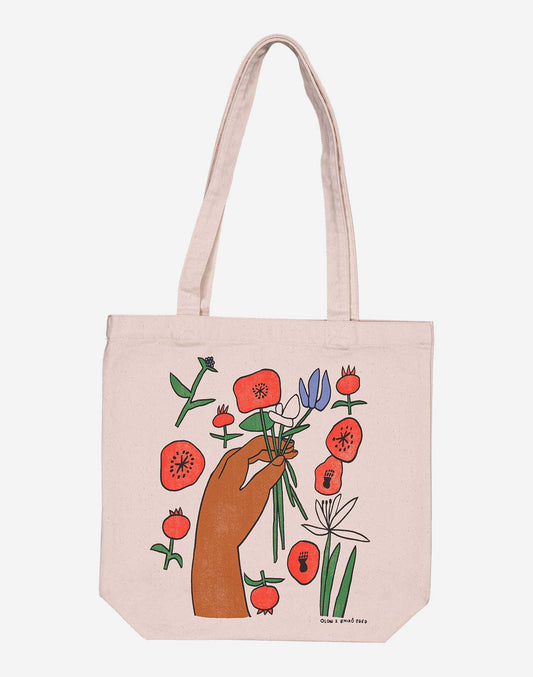 Totebag Toto Poppies écru naturel