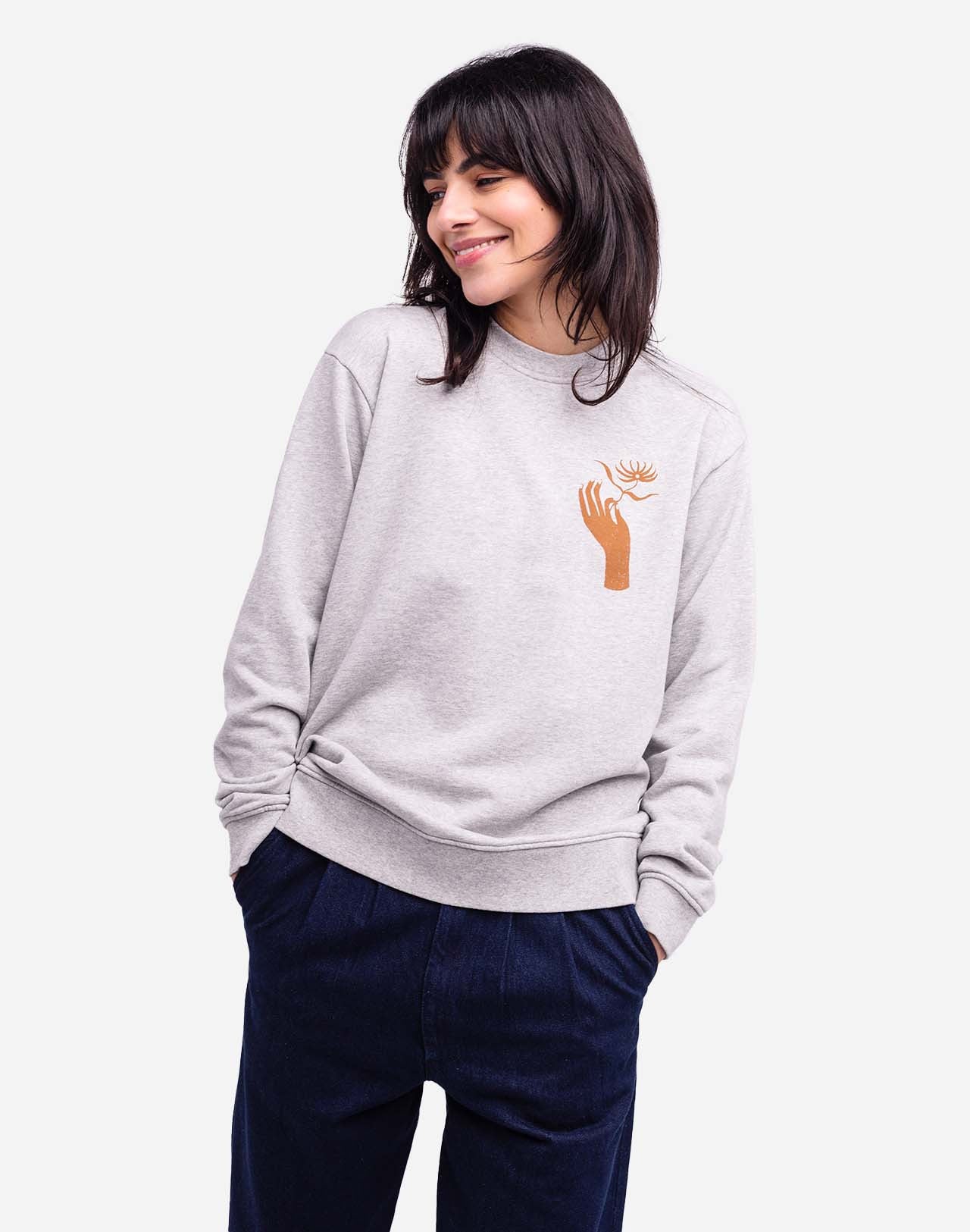Sweat Labyrinth Dahlia gris chiné
