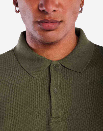 Polo Fez vert olive