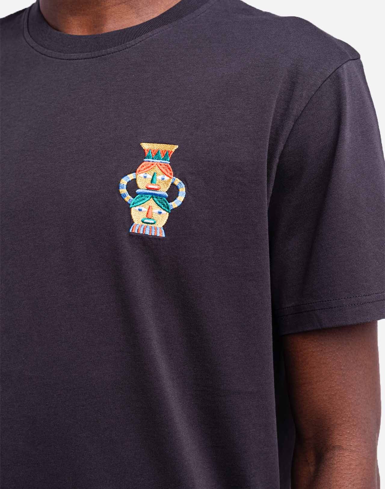 T-shirt duality noir carbone