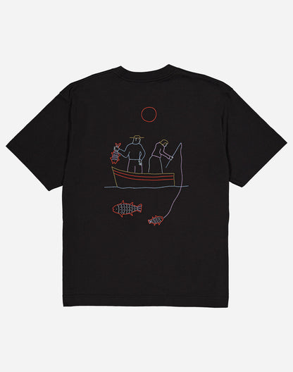 T-shirt ample Grimsby noir carbone