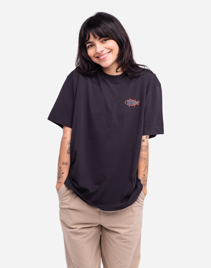 T-shirt ample Grimsby noir carbone