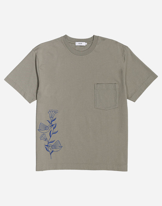 T-shirt ample Hummingbirds argile