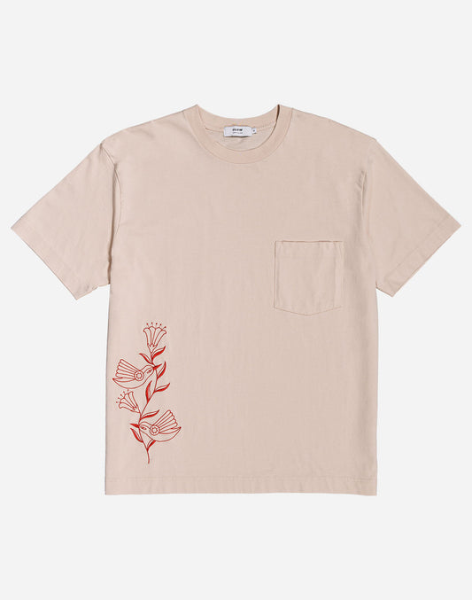 T-shirt ample Hummingbirds crème