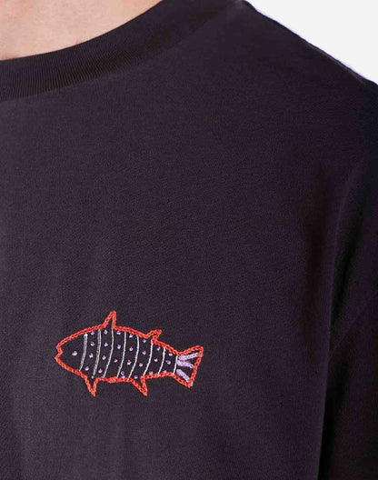 T-shirt ample Grimsby noir carbone
