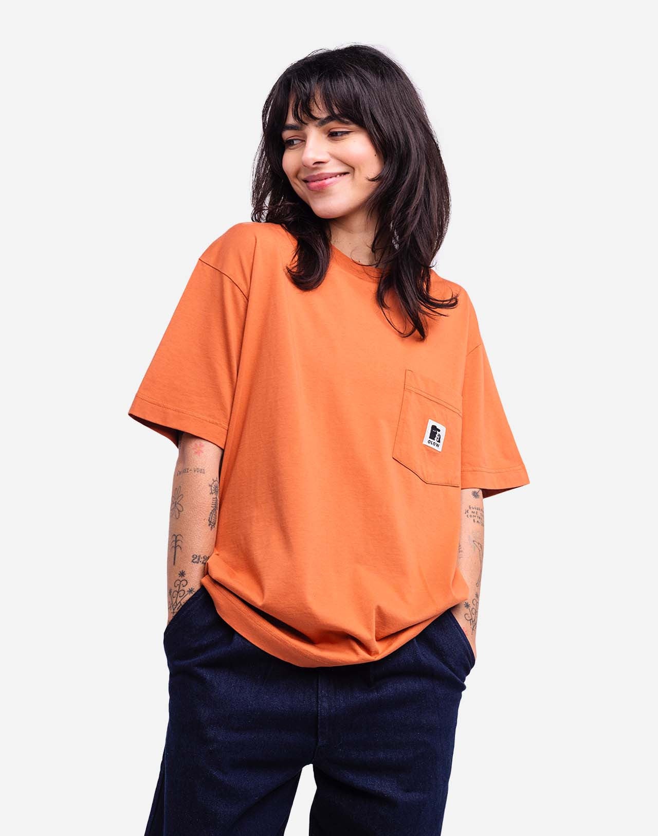 T-shirt ample Japo mandarine