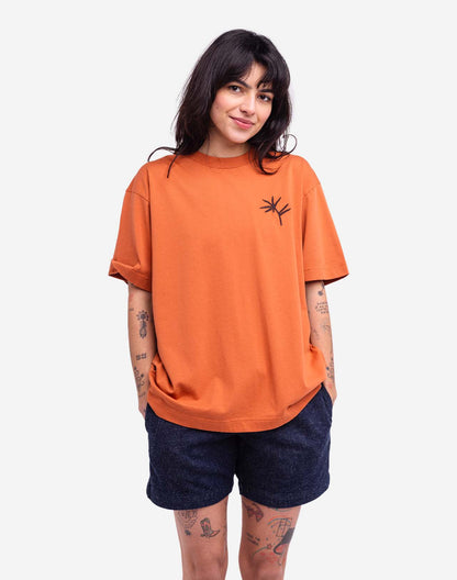 T-shirt ample Night Trip mandarine