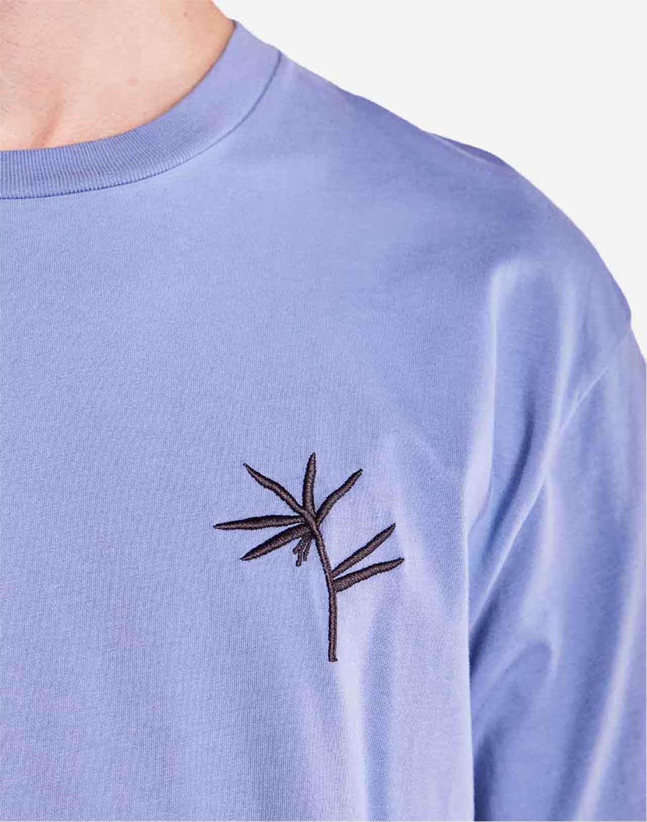 T-shirt ample Night Trip bleu azur