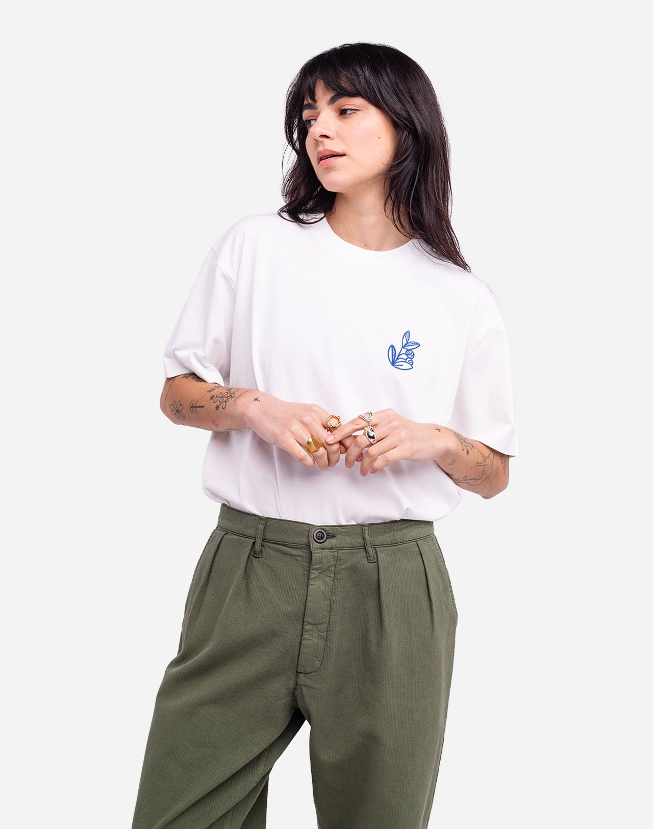 T-shirt ample Oléa écru