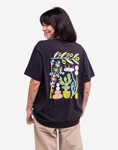 T-shirt ample Ourika noir carbone
