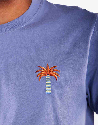 T-shirt Pejibaye bleu azur