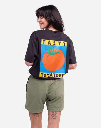 T-shirt ample Tasty Tomatoes noir carbone