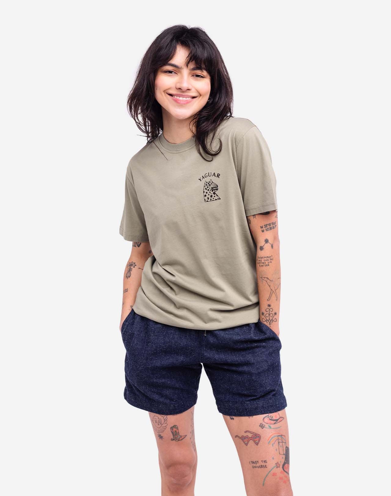 T-shirt Yaguar argile