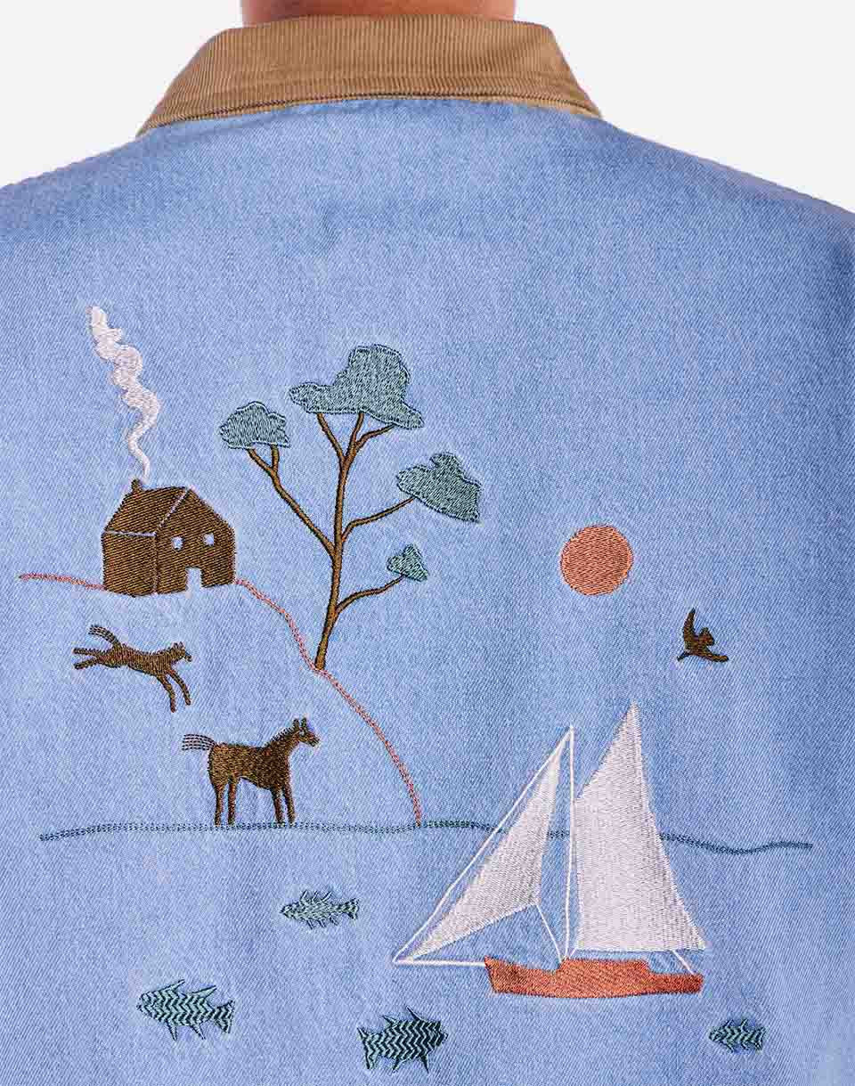 Veste Helford denim clair