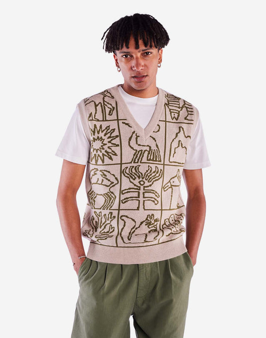 Pull sans manches Gernow beige
