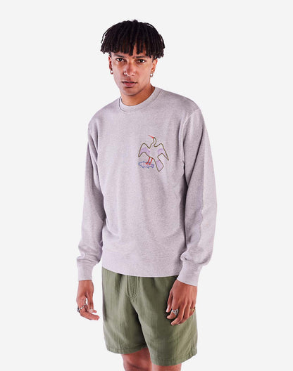 Sweat Bude gris chiné