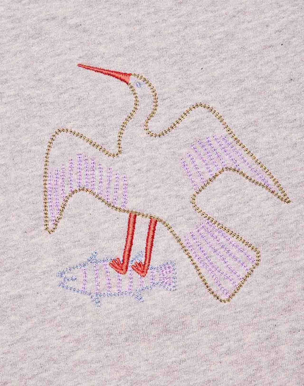 Sweat Bude gris chiné