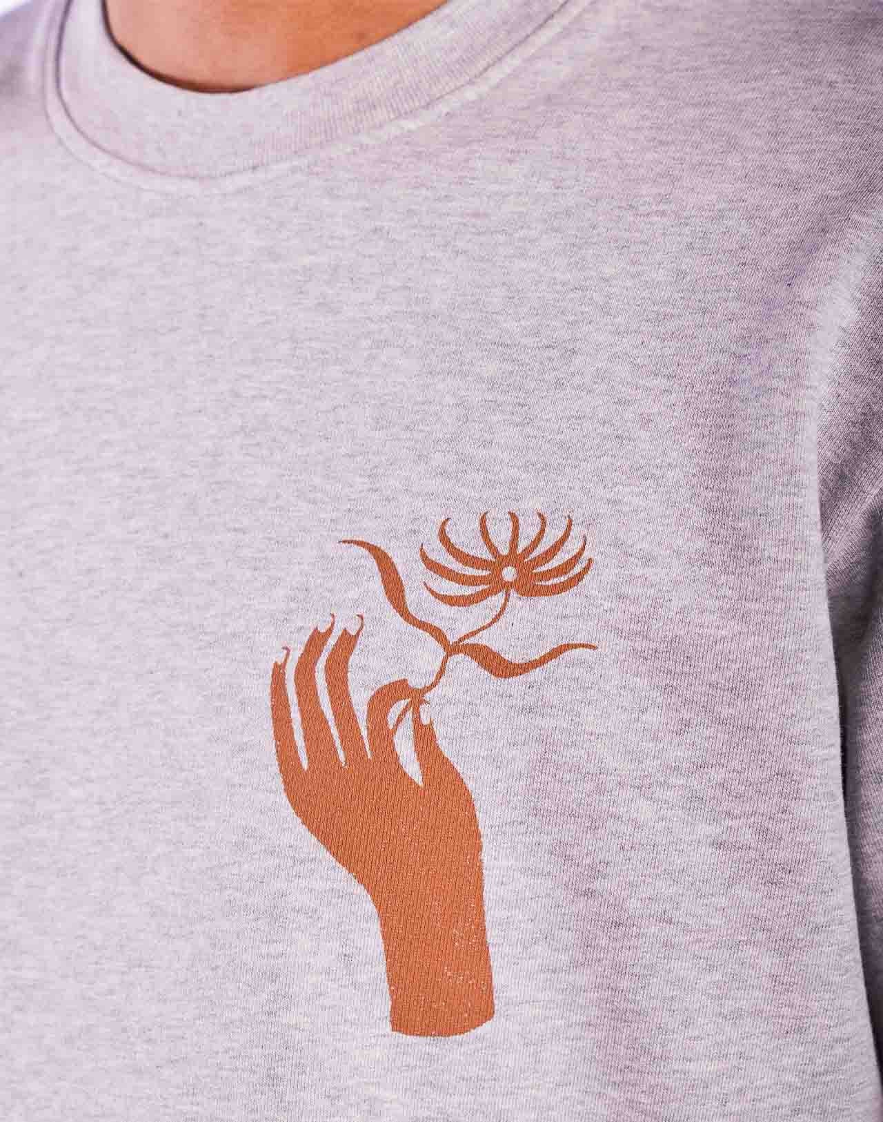 Sweat Labyrinth Dahlia gris chiné