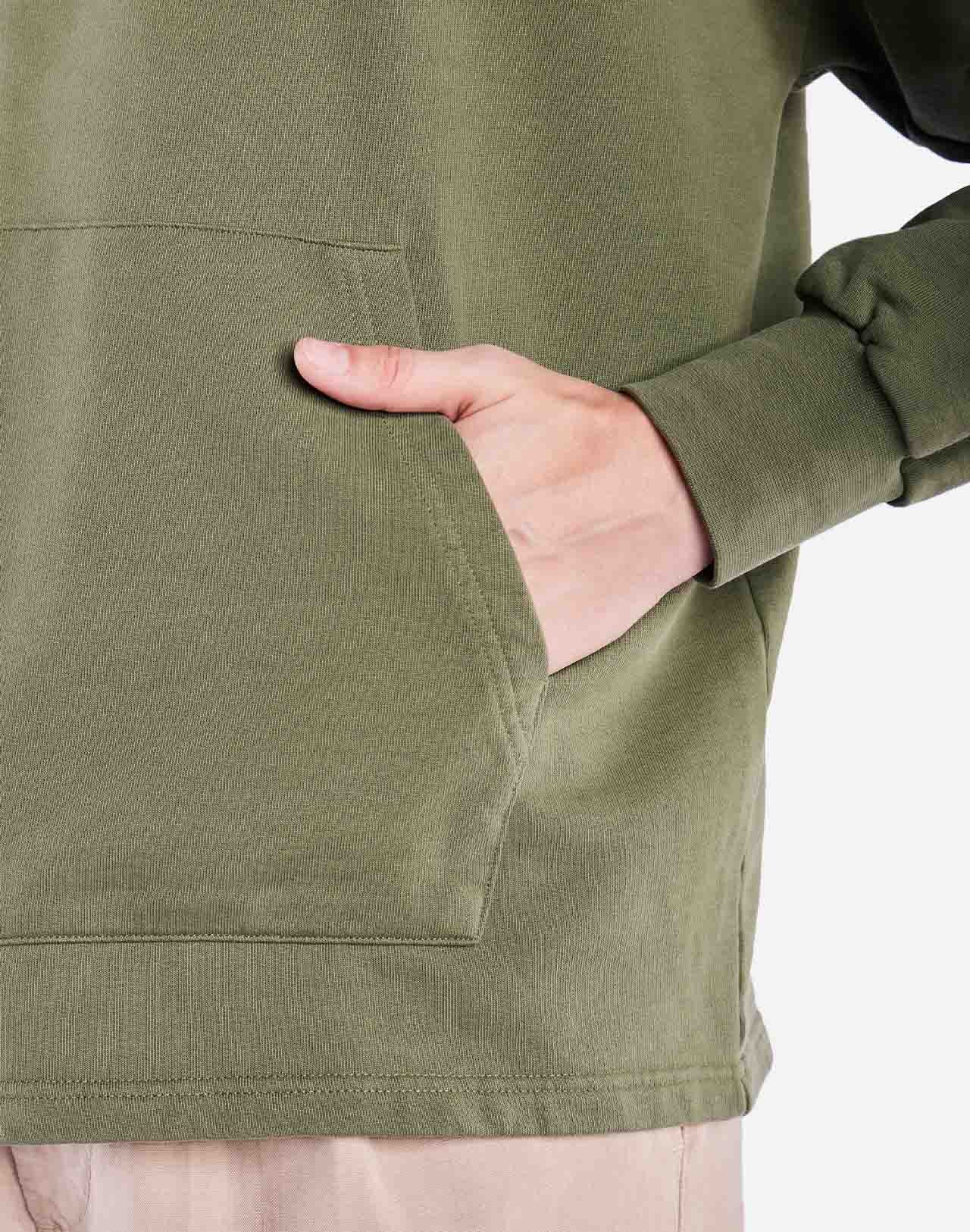 Sweat zippé manso vert olive