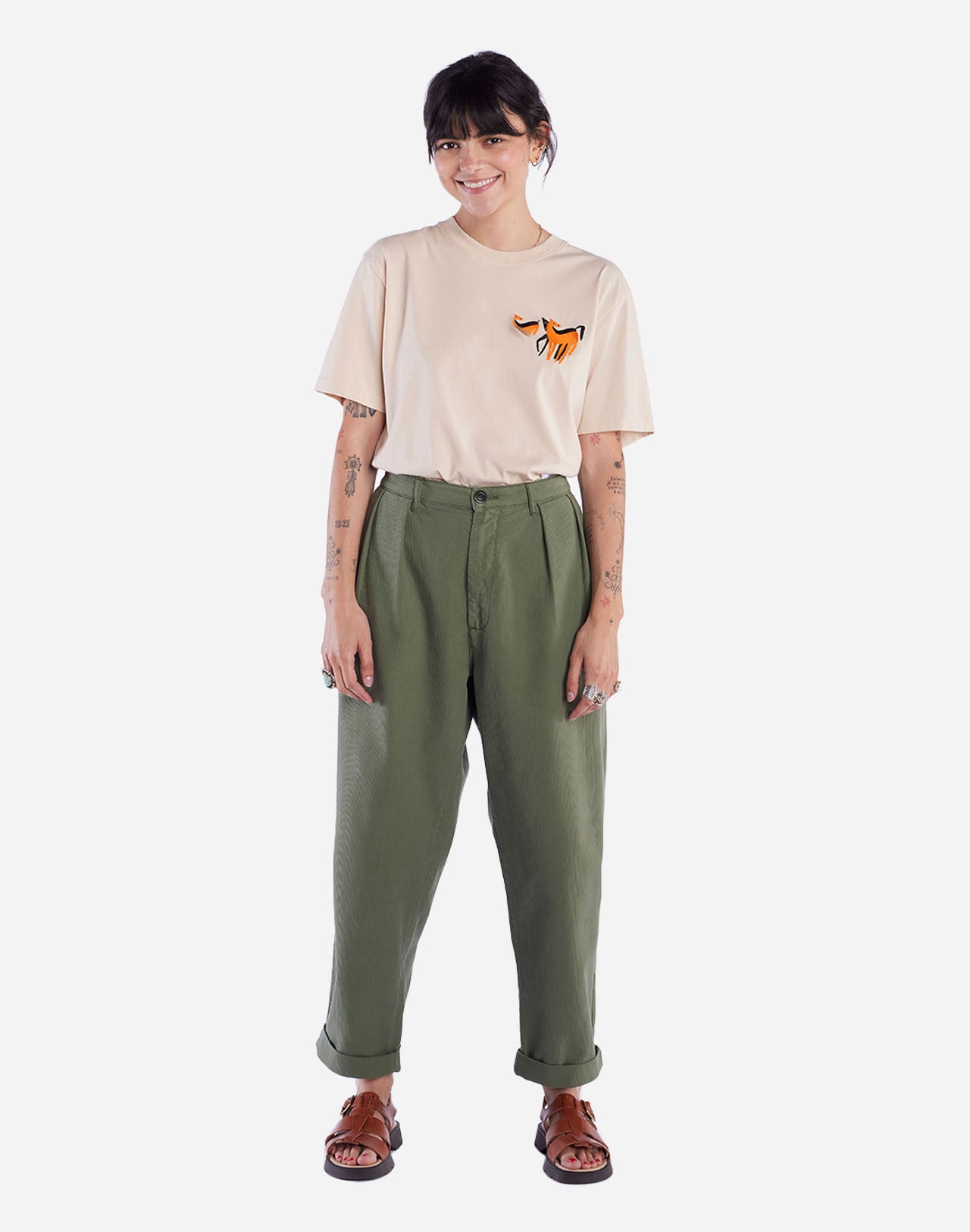 Pantalon Sembo vert olive