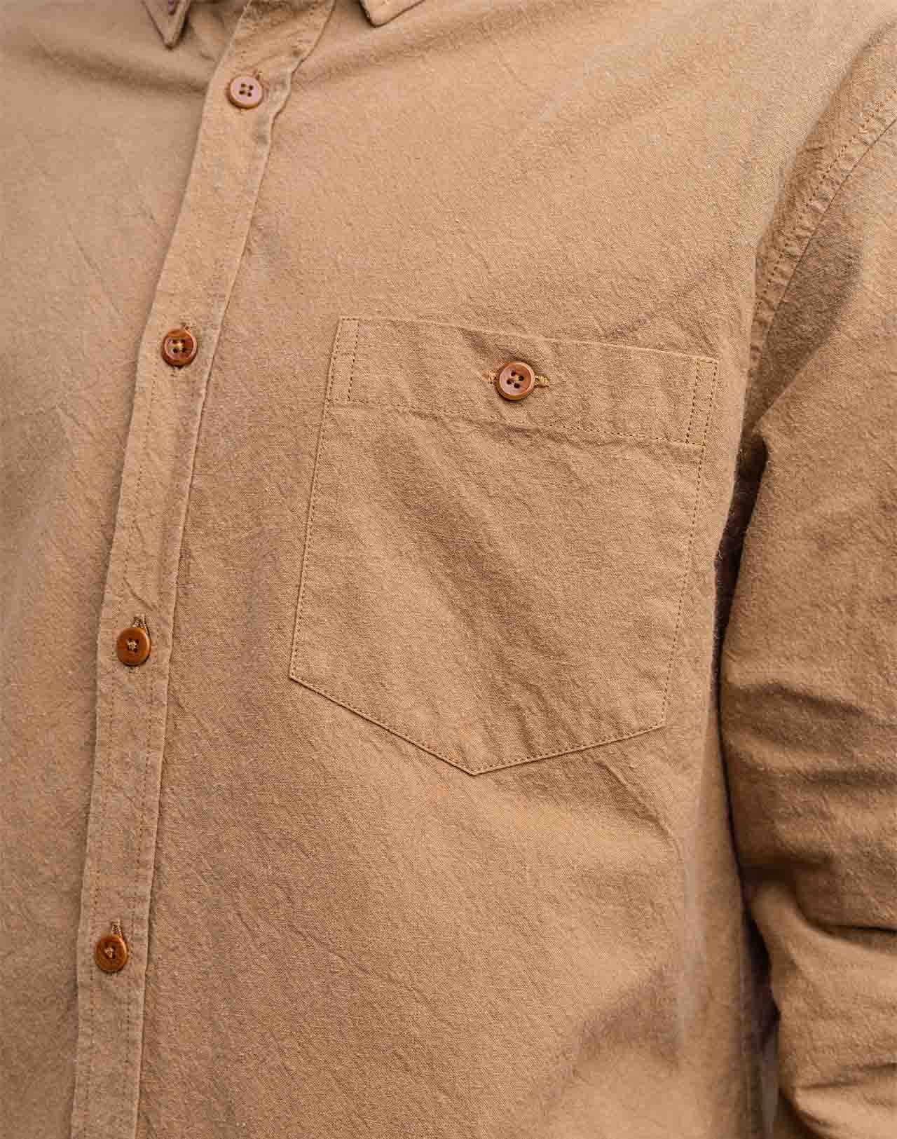 Chemise Classico Afel taupe