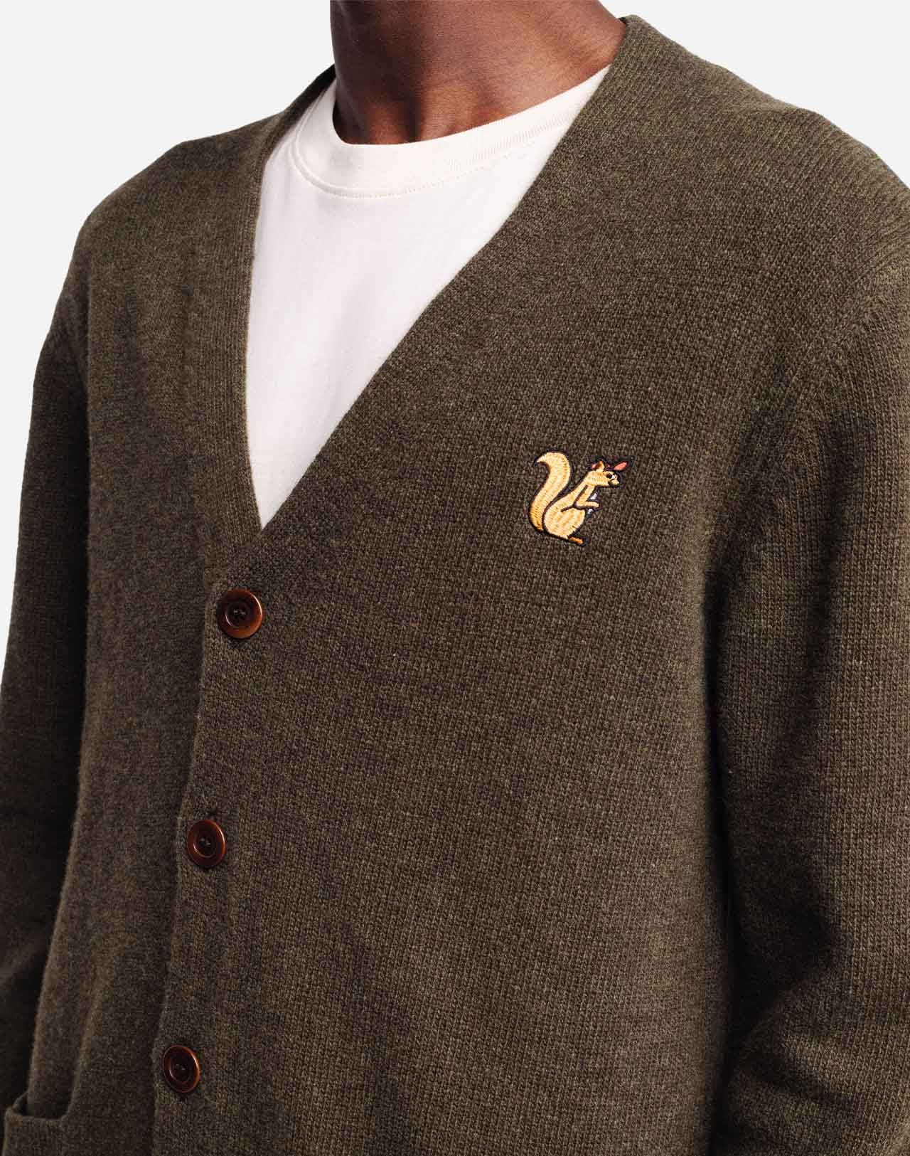 Cardigan Esquilo kaki