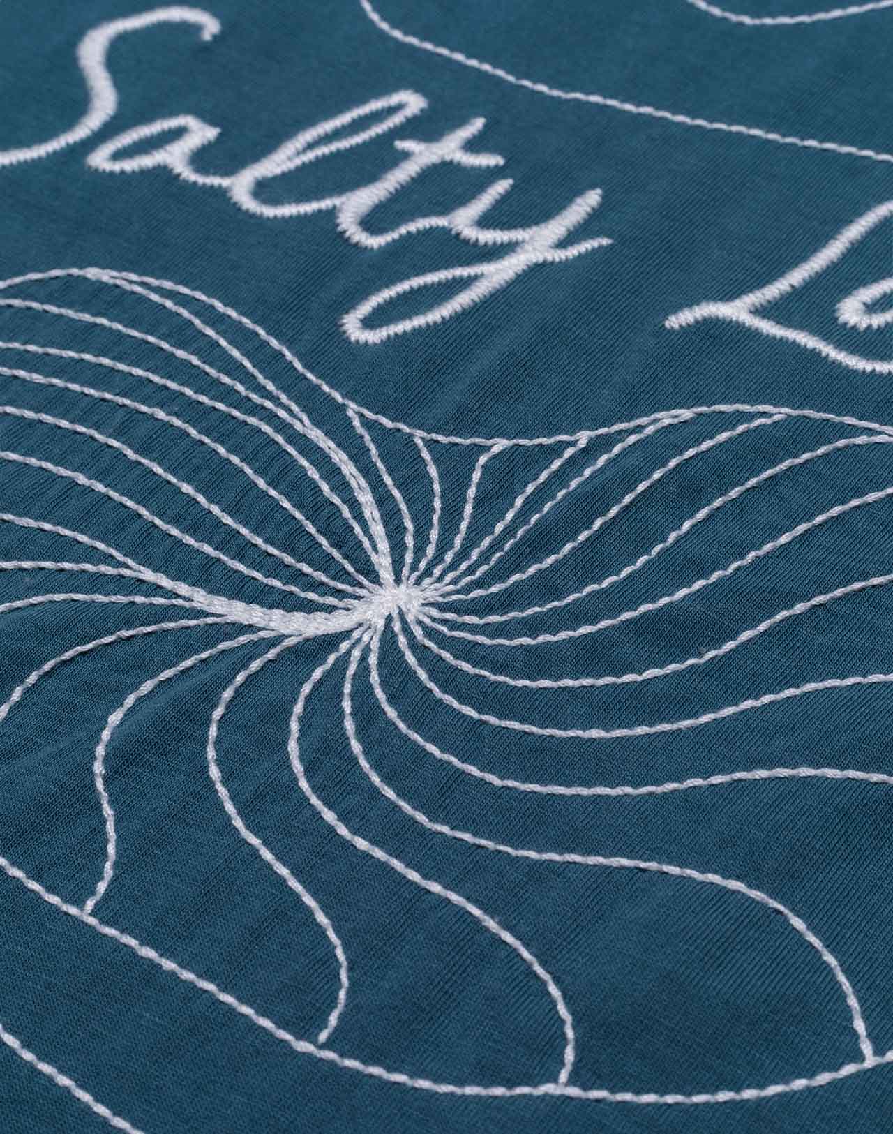 T-shirt ample Shellweed bleu acier