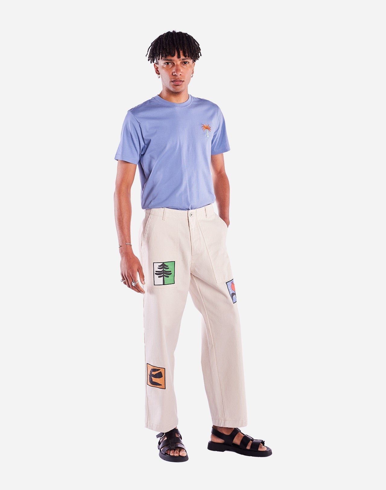 Pantalon Gamal Ona écru naturel