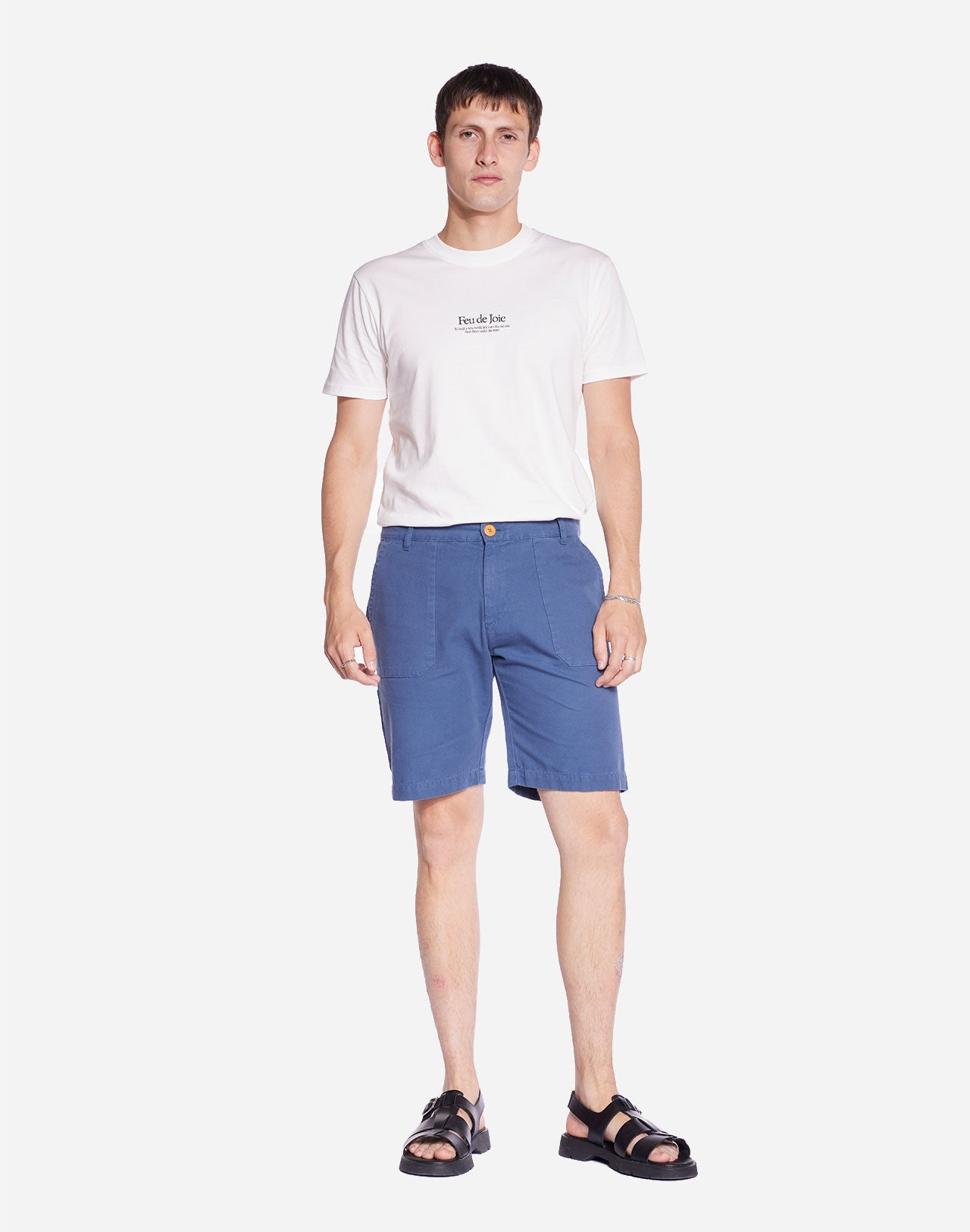 Short Gyver bleu cobalt