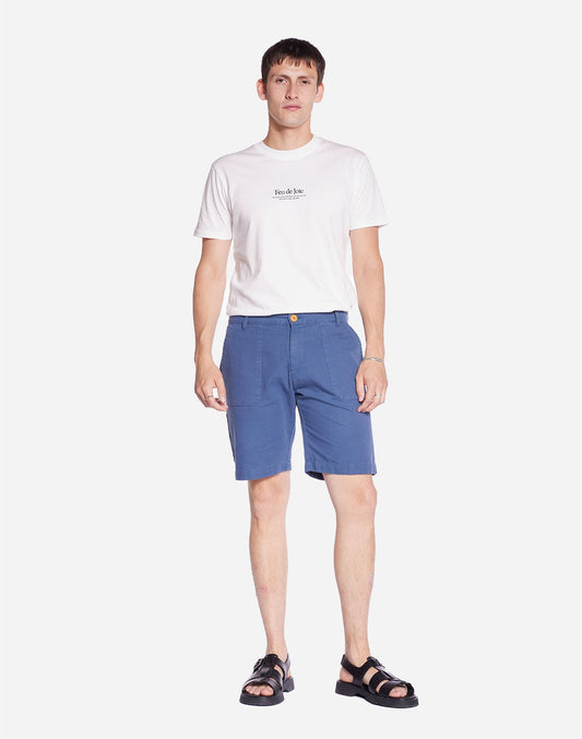 Short Gyver bleu cobalt