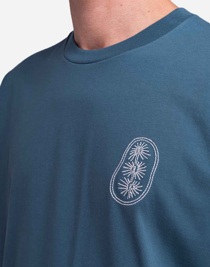 T-shirt ample Shellweed bleu acier