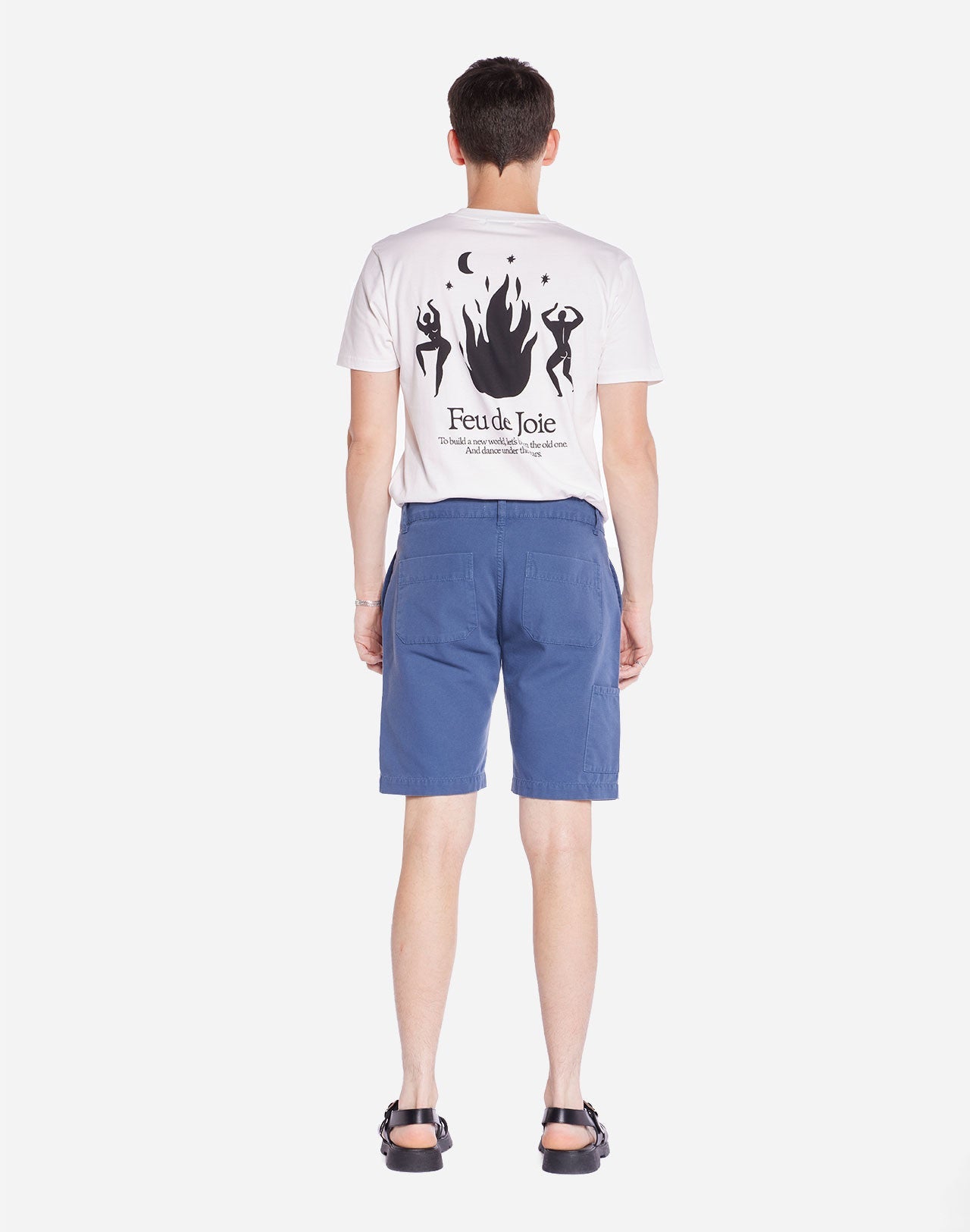 Short Gyver bleu cobalt