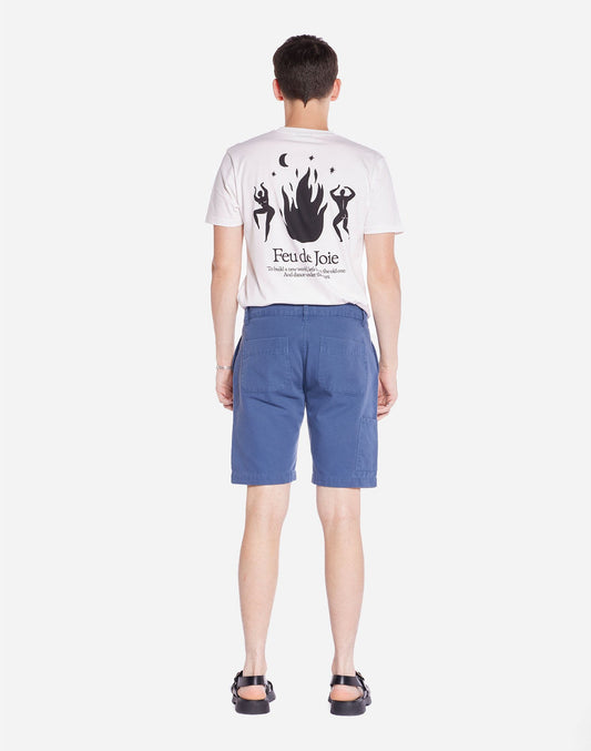 Short Gyver bleu cobalt
