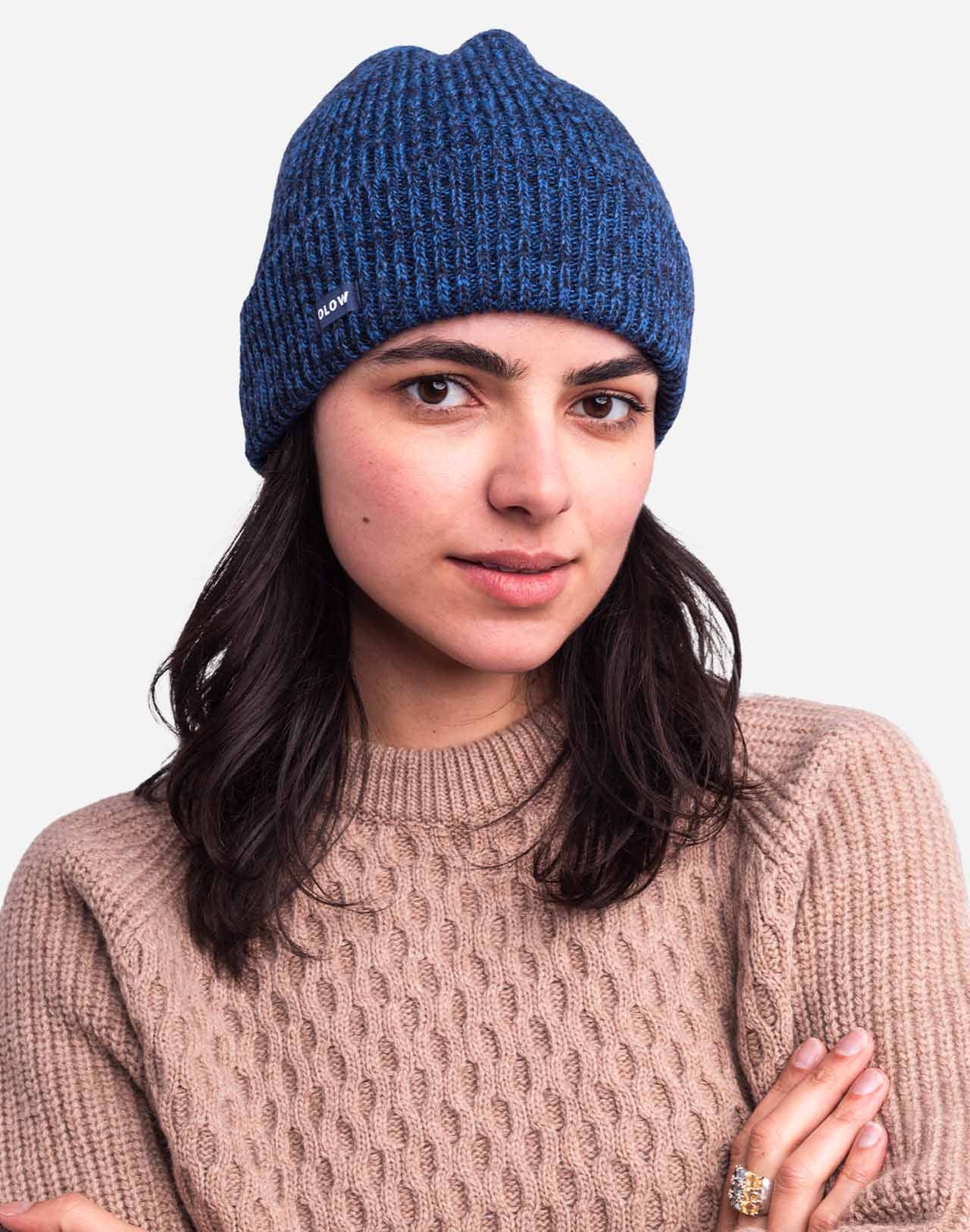 Bonnet Odyssée bleu chiné
