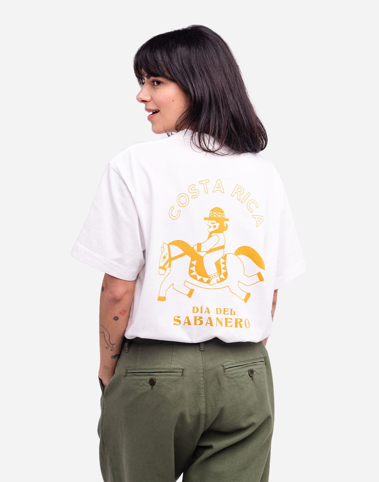 T-shirt ample Sabanero écru