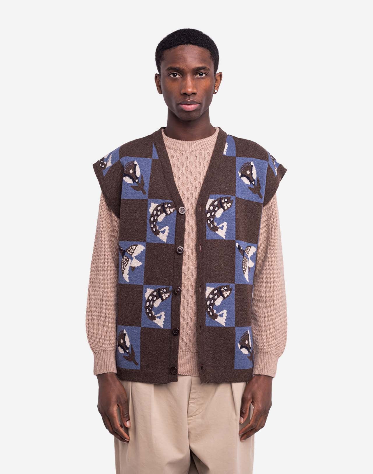 Cardigan sans manches Solway bicolore