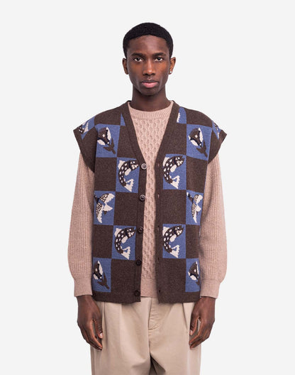 Cardigan sans manches Solway bicolore