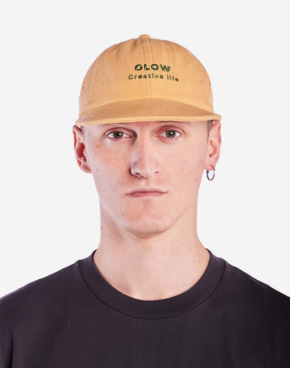 Casquette Creative Life jaune ocre