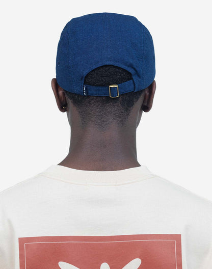 Casquette Five Panel Flower denim bleu