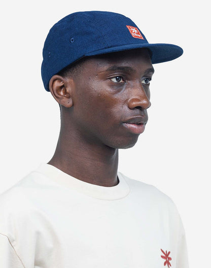 Casquette Five Panel Flower denim bleu